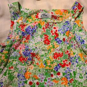 Vintage Floral Over Dress